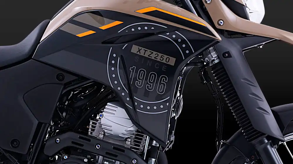 Imagen del sistema de inyección de combustible de la motocicleta XTZ250 de Yamaha.