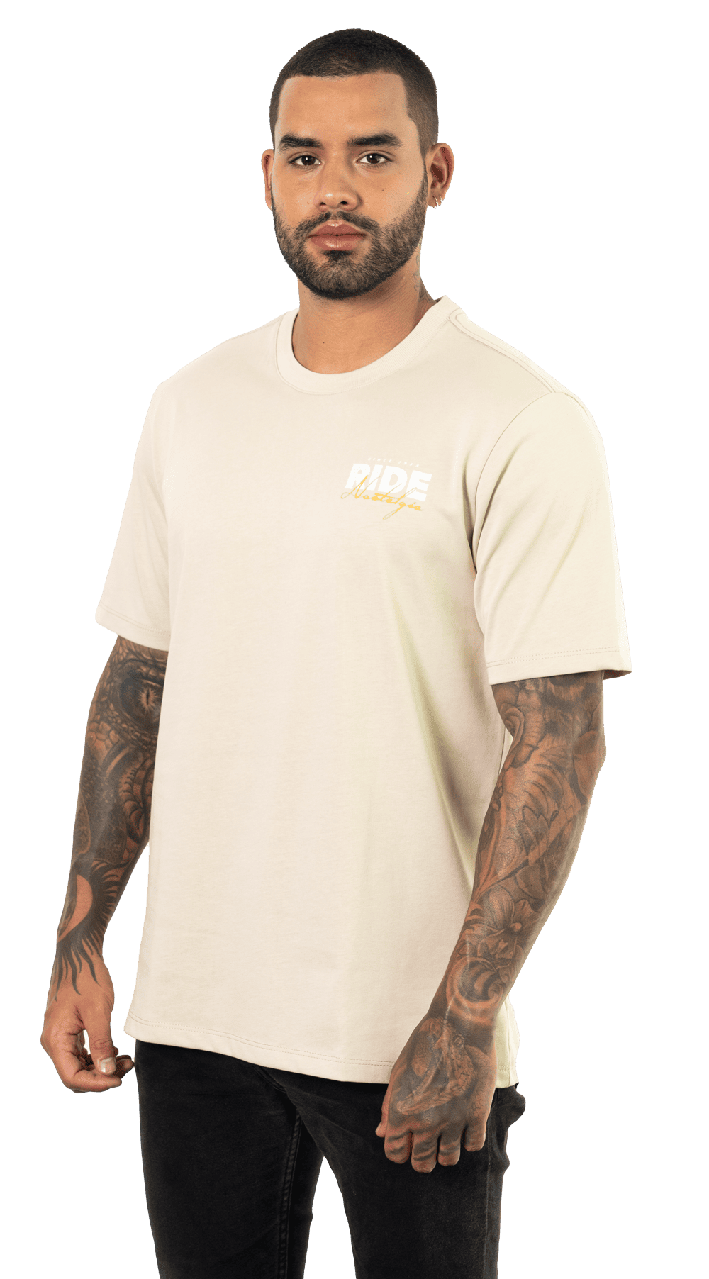 CAMISETA YAMAHA BEIGE RIDE