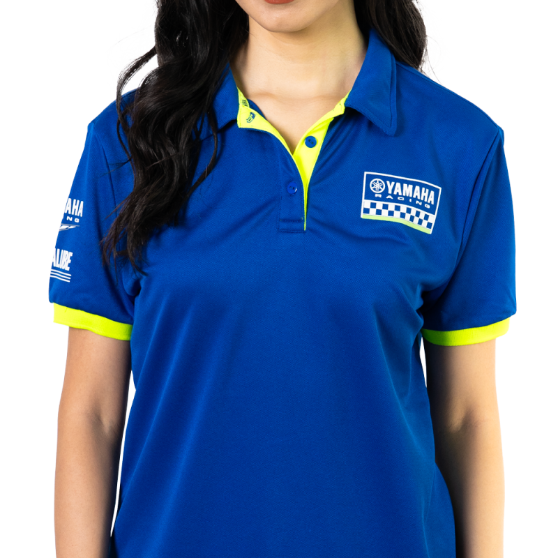 CAMISETA POLO YAMAHA RACING AZUL FEM TS